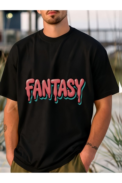 17 seramik Dreamy Letter Print Round Neck T-Shirt, Trendy And Casual Style, I...
