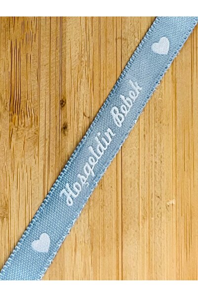 Öztürk Tuhafiye Bun venit, Panglică din satin pentru bebeluși. 1 cm x 10 metr...