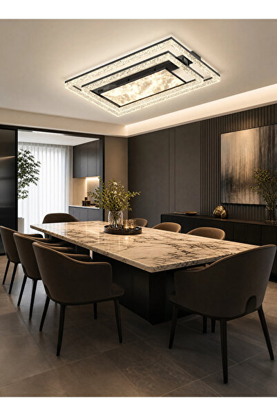 Generica Italian high-end designer living room ceiling light mist luxury crys...