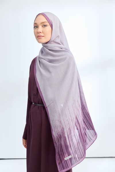 ARMANDA Elegant Harmony Linora Pattern Shawl - Lilac