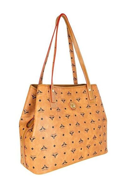 La Tour Eiffel Γυναικεία Τσάντα Ώμου Shopper Καφέ Χρώματος