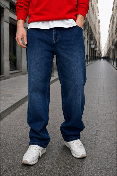 by fiyaka fashion Men's Baggy Jeans Loose Fit Comfortable Use