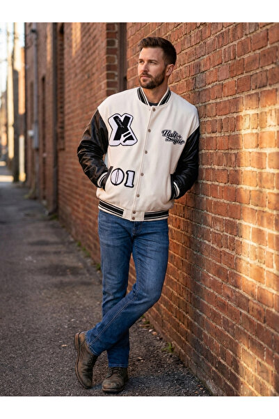 Finelook Men’s Varsity Jacket – Stylish Casual College Jacket |Finelook