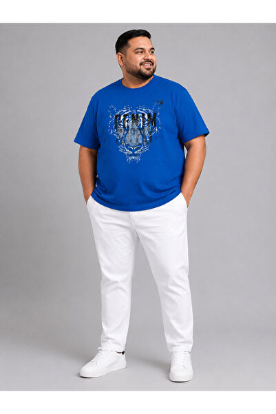 ANNEX Large Size Cotton Comfortable Fit Daily Use Crew Neck Men's T-Shirt