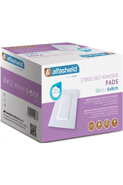 ALFASHIED ALFASHIELD 6X8CM 50ΤΜΧ, ΑΠΟΣΤΕΙΡΩΜΕΝΟ ΑΥΤΟΚΟΛΛΗΤΟ ΕΠΙΘΕΜΑ
