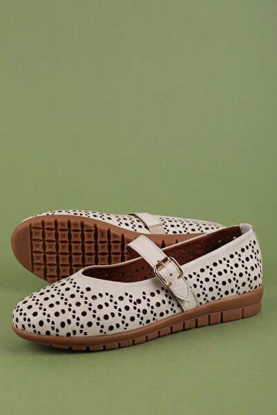 Gondol Genuine Leather Anatomical Sole Comfortable Daily Perforated Ballerina...