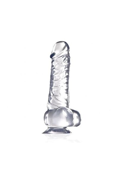Sensvia Realistik Şeffaf Dildo Yapay Penis (Uzunluk : 17cm Kalınlık : 2.5cm 150Gr) - Kayganlaştırıcı Hediye