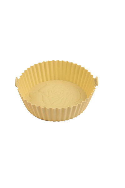 OEM Cos pentru friteuza cu aer, 20 x 16.5 x 6 cm, silicon, galben