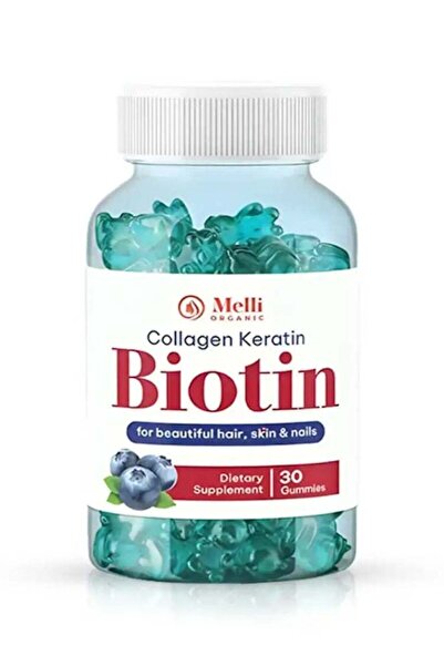 Top Choice Melli Collagen Keratin Biotin Gummies for Hair and Skin Care 60 Gu...
