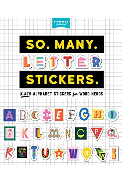 Hachette So. Many. Letter Stickers. 3820 Alphabet Stickers For Word Nerds