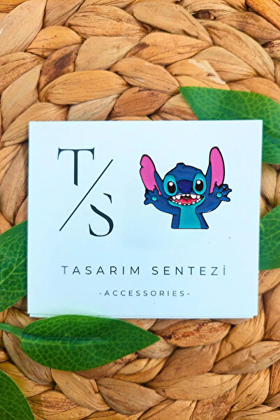 Tasarım Sentezi Rozet Metal Broş Stitch Lilo Karakter Koala Stiç Yaka Çanta K...