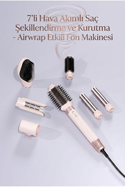 Yenilig 7-in-1 Air Blowing Hair Styler and Dryer Set - Professional Blow Drye...