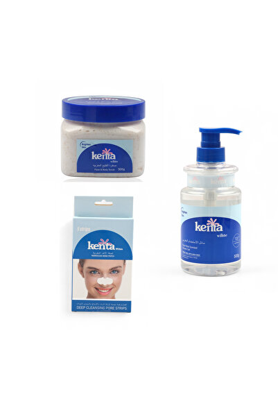 kentena wihte Kanta White Daily Shower Set Shower Gel + Face Scrub + Nasal Patch