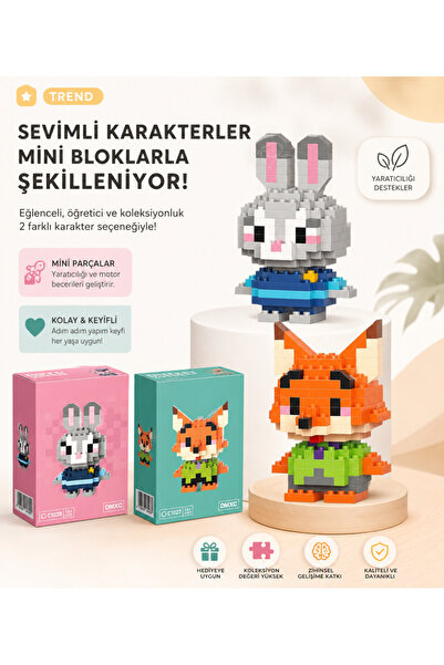 BLACK DİAMOND PLUSH TOY Nick Wilde & Judy Hopps Orijinal Kutulu Gönderim (2 l...