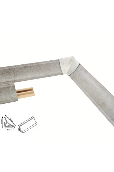 KYCT Profil etansare blat bucatarie 23 x 23 mm Beton 1,5 m