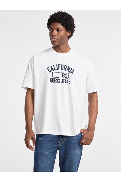 Guess Jeans Erkek Oversize Fit T-Shirt