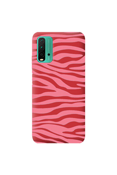 Other Xiaomi Poco M3 Pink Zebra Red Colored Silicone TPU Θήκη