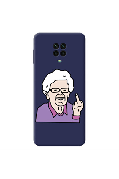 Other Xiaomi Redmi Note 9 Pro Crazy Granny Dark blue Colored Silicone TPU Θήκη