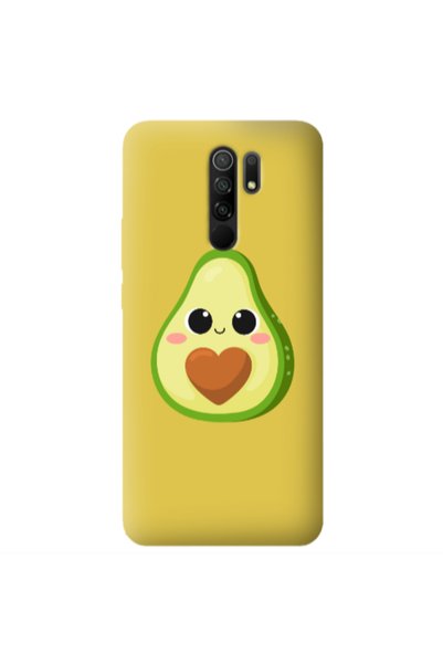 Other Xiaomi Redmi 9 Baby avocado Yellow Colored Silicone TPU Θήκη