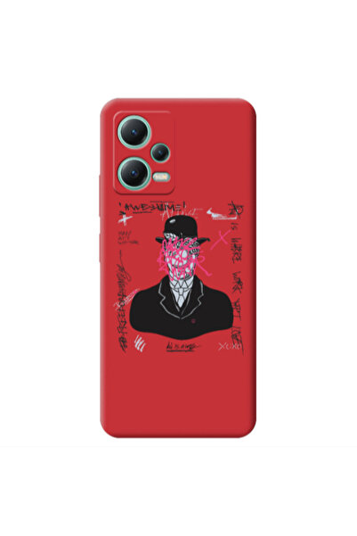 Other Xiaomi Redmi Note 12 Pro 5G Awes Red Colored Silicone TPU Θήκη
