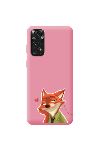 Other Xiaomi Redmi Note 11 4G Valentines 15 Pink Colored Silicone TPU Θήκη