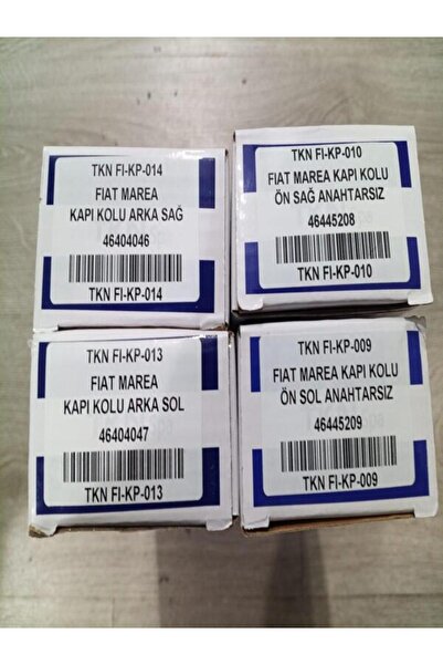 Fiat Marea Brava Bravo Çizgili Ön Arka Kapı Kolu Takım 4640404601-02-03-04