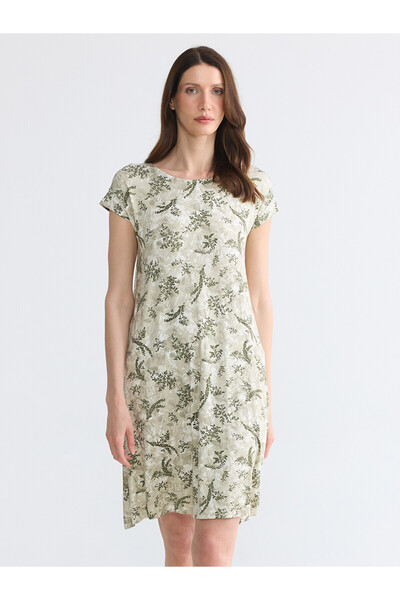 LC Waikiki Peak New Season Crew Neck Floral A-Line Dress