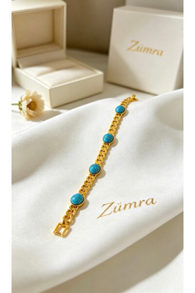 Zümrastore Altın Kaplama Firuze Bileklik