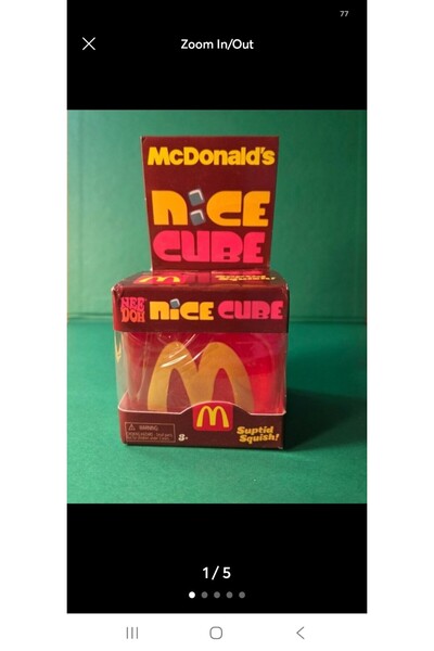 Needoh Cub Antistres Squishy McDonald’s Nice Cube, Revenire lentă, Model fără...