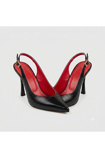 KİNDEP (Park Moda) Closed Toe Heels (8 cm) Women's Shoes Black