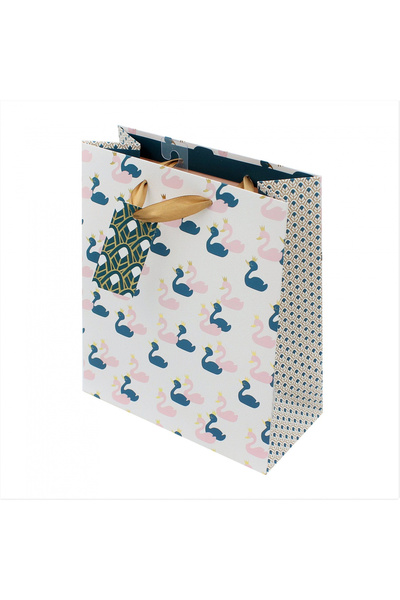 Eurowrap L Swan paper bag Clairefontaine collection