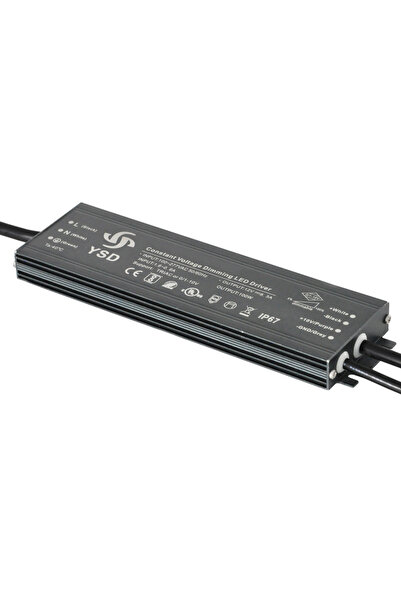 YSD τροφοδοτικό DC 100WUGF-12, 12VDC, 100W, 8.3A, IP67, dimmable