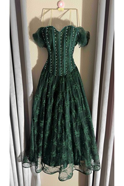 To Be Olive Evening Dress Lace Tulle