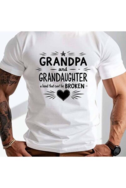 23 nisan تي شيرت رجالي من GRANDPA and GRANDDAUGHTER bond Crinkle