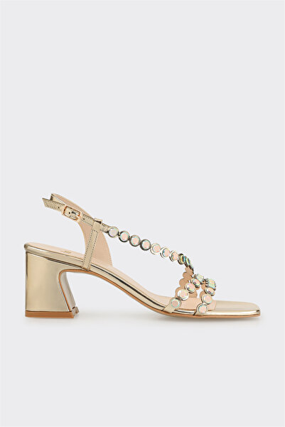 Elle Shoes Gold Kadın Klasik Sandalet