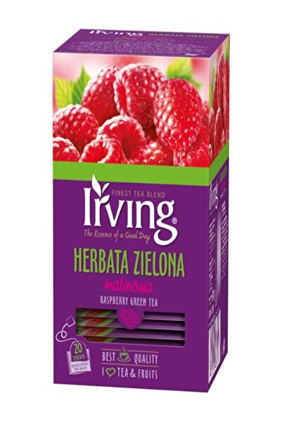 Irving Ceai Alb Zmeura 20 plic x 1.5g