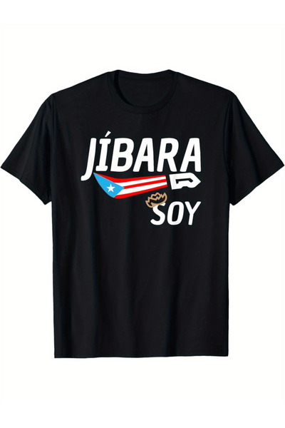 23 nisan Men's Jibara Soy Puerto Rico Flag Machete T-Shirt - Cotton, Casual C...