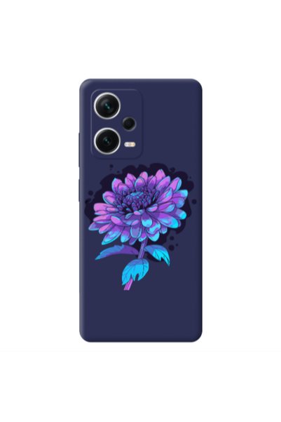 Other Xiaomi Poco X5 Witch flower Dark blue Colored Silicone TPU Θήκη
