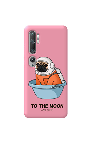 Other Xiaomi Mi Note 10 To the moon Pink Colored Silicone TPU Θήκη