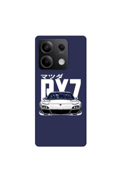 Other Xiaomi Redmi Note 13 5G Car Rx7 Dark blue Colored Silicone TPU Θήκη