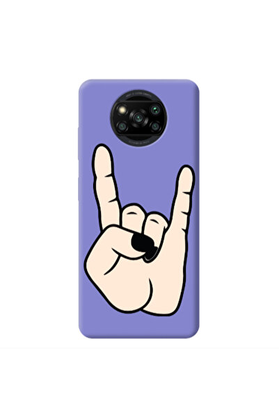 Other Xiaomi Poco X3 /X3 Pro Rock Purple Colored Silicone TPU Θήκη