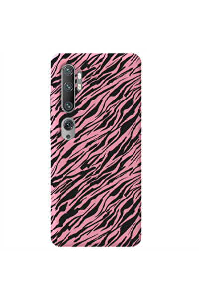 Other Xiaomi Mi Note 10 Black zebra Pink Colored Silicone TPU Θήκη