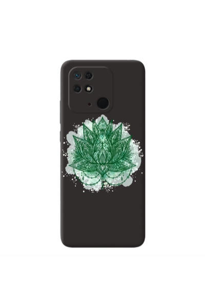Other Xiaomi Redmi 10C Witch leaf Black Colored Silicone TPU Θήκη