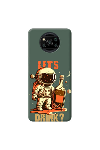 Other Xiaomi Poco X3 Pro Lets drink Dark Green Colored Silicone TPU Θήκη