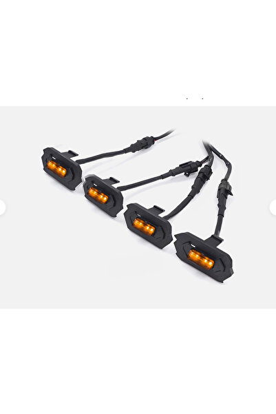 zerzembe Ford Ranger T9 2023-2024 için 4 adet Siyah LED Amber Ön Izgara Lamba...