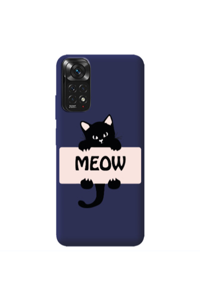 Other Xiaomi Redmi Note 11 4G Meow Dark blue Colored Silicone TPU Θήκη