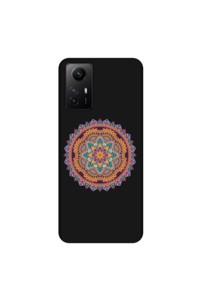 Other Xiaomi Redmi Note 12s Mandala D102 Black Colored Silicone TPU Θήκη
