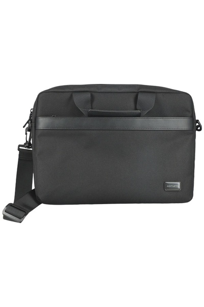 4smarts Geantă de laptop Target Slim 15-16 inch, Negru, Poliester reciclat