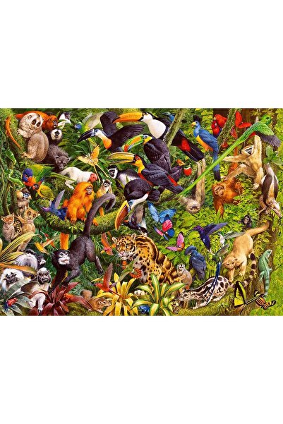 RAVENSBURGER Puzzle animale in padurea tropicala 200 piese