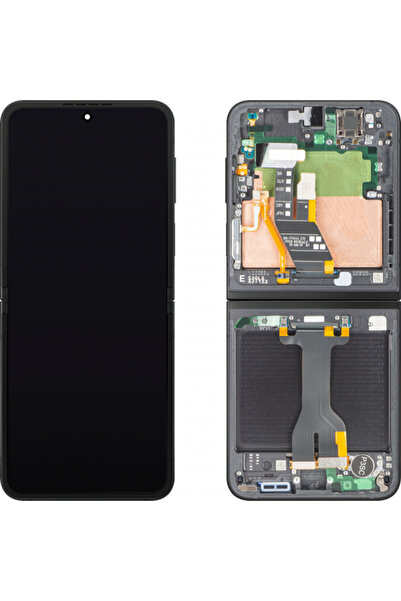 Samsung Дисплей с тъчскрийн за Galaxy Z Flip6 F741, с рамка, вътрешен, черен ...